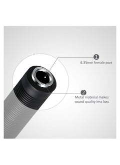 SYOSI 3 Pcs 1/4 Inch TRS/TS Coupler Female to Female Audio Connector, 6.35 mm TRS Stereo and Mono Jack Adapter Joiner, Extension Connector for Amplifier Speaker Guitar Sound  - Image 2