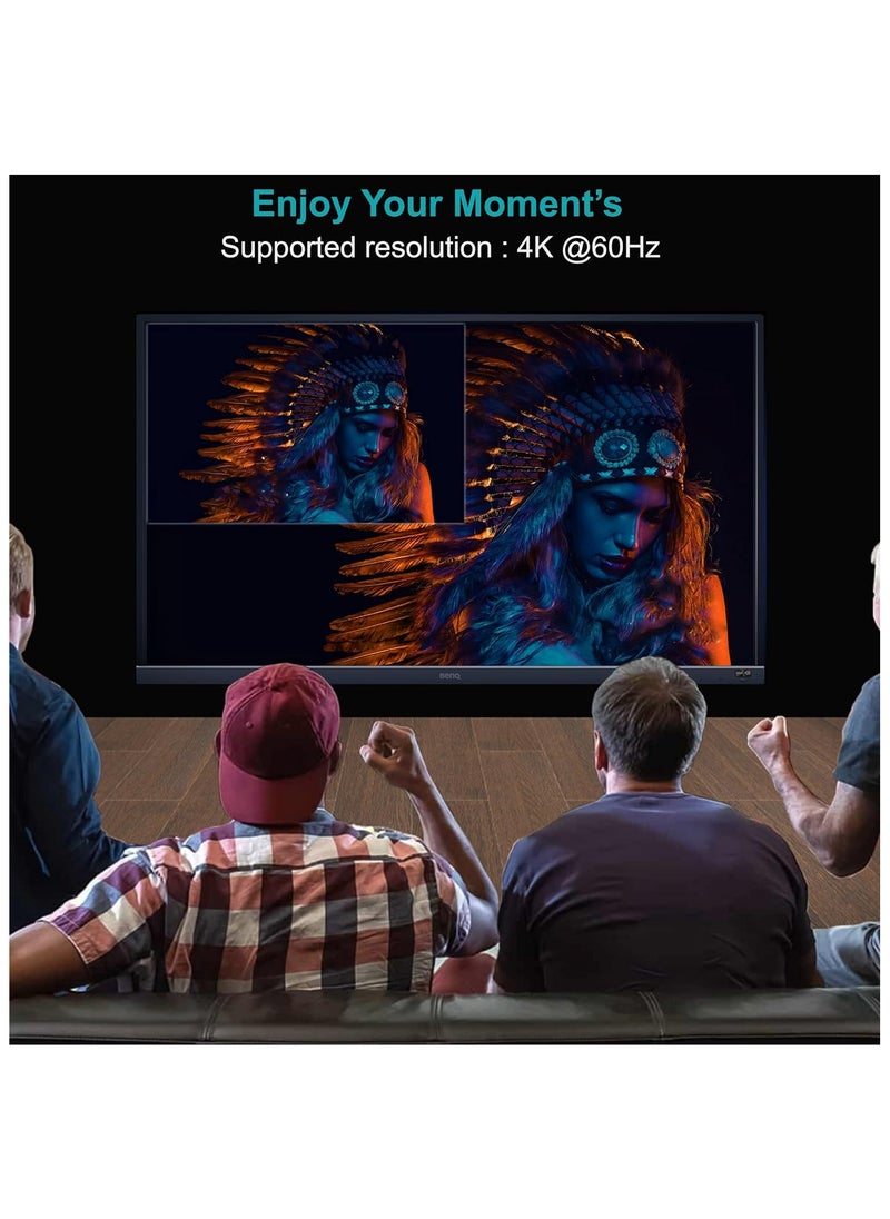 موسل موسيل كيبل 4K ديسبلاي بورت إلى اتش دي ام أي مقاس 3 متر  - Image 5