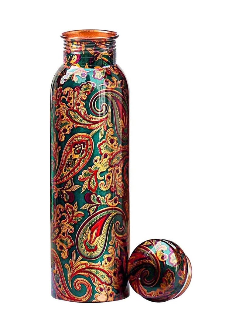 Ak Brass Products - Copper Craft 1L Premium Printed Copper Bottle - Image 1