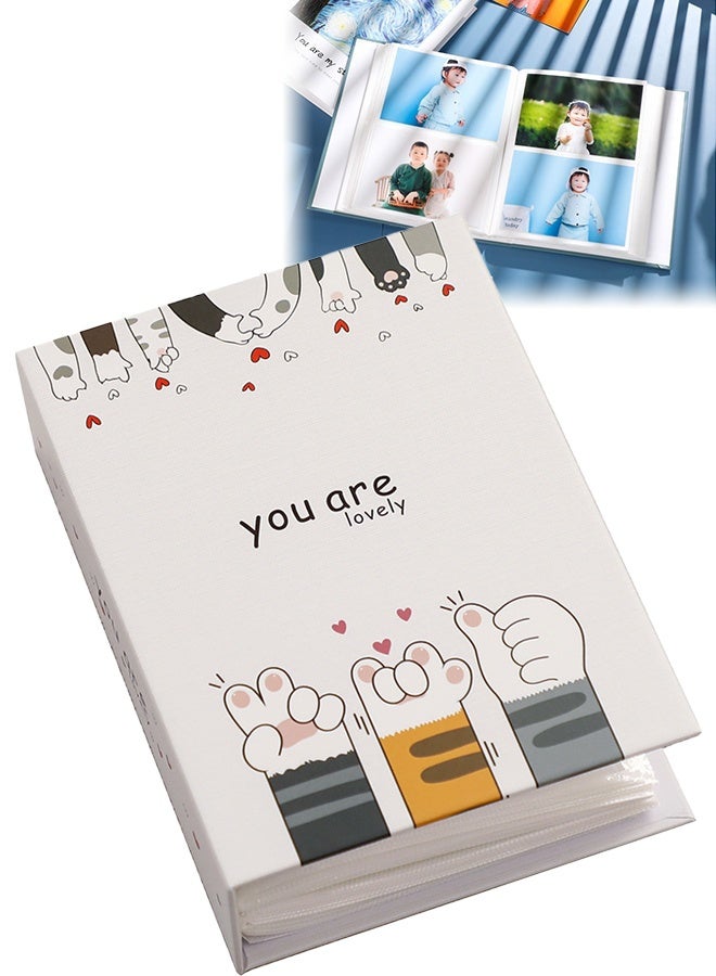 منزل الغابة ألبوم صور بختم رقائق معدنية سعة 200 جيبًا لصور مقاس 6 بوصات، ألبوم صور محمول لحفلات الزفاف العائلية والأولاد والبنات - Image 3