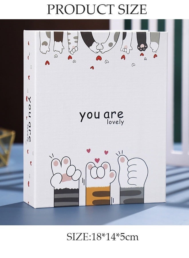 منزل الغابة ألبوم صور بختم رقائق معدنية سعة 200 جيبًا لصور مقاس 6 بوصات، ألبوم صور محمول لحفلات الزفاف العائلية والأولاد والبنات - Image 5