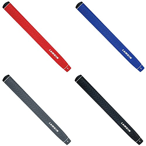 Lamkin Deep Etched Golf Grips, Putter Grips, with Lamkin Genesis Technology, Red - Image 3