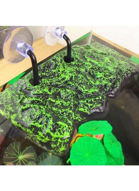 B&K – Turtle Basking Platform, Automatic Floating Rectangular Aquarium Fish Tank Adjustable Reptile Resting Terrace Tortoise Climbing Platform