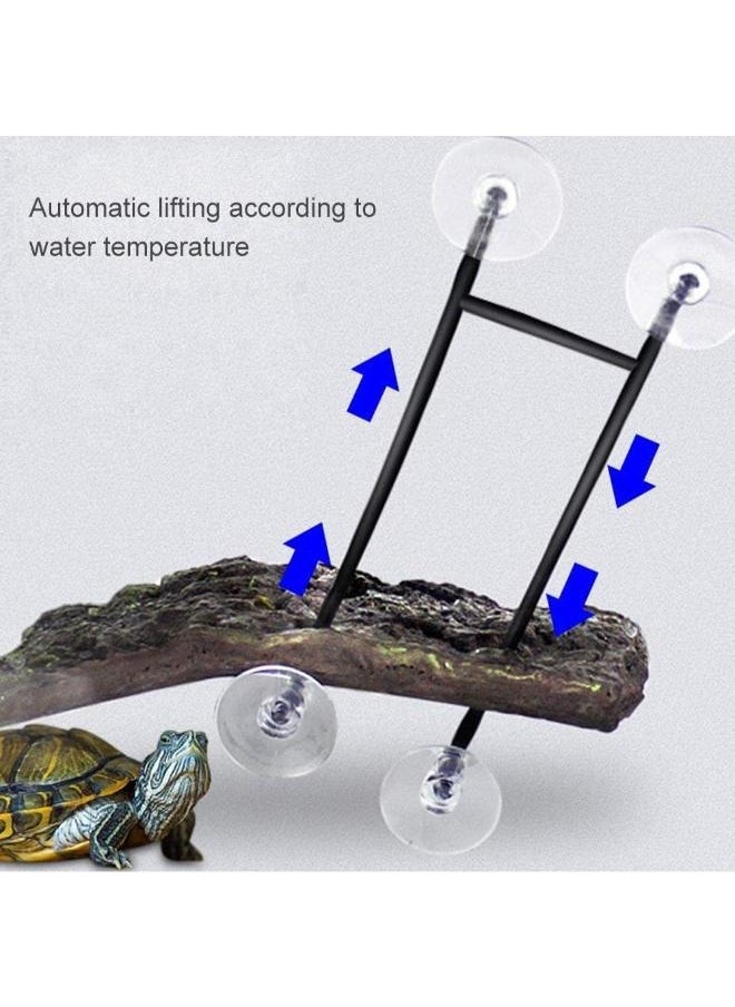 B&K – Turtle Basking Platform, Automatic Floating Rectangular Aquarium Fish Tank Adjustable Reptile Resting Terrace Tortoise Climbing Platform