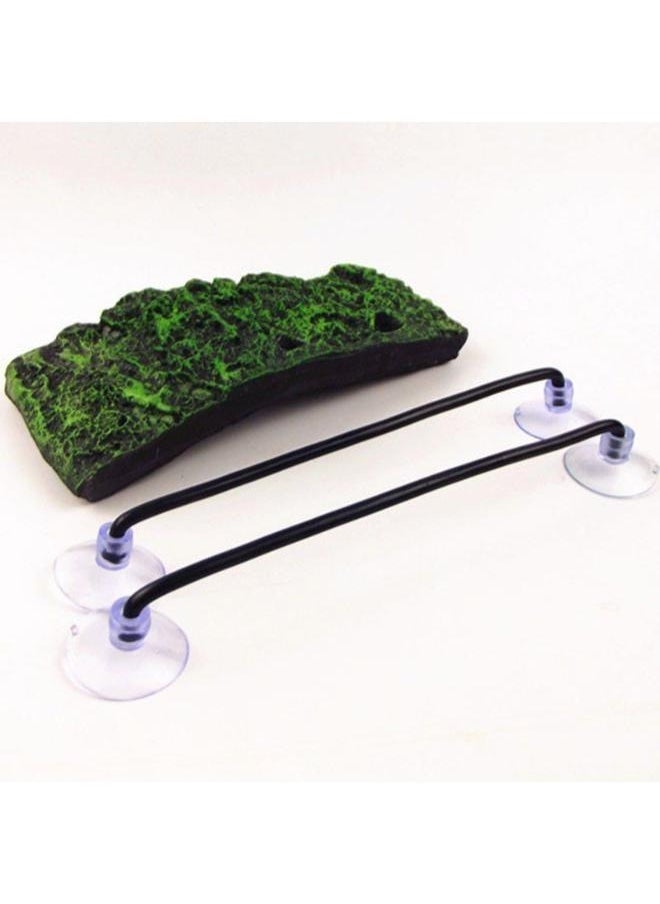 B&K – Turtle Basking Platform, Automatic Floating Rectangular Aquarium Fish Tank Adjustable Reptile Resting Terrace Tortoise Climbing Platform