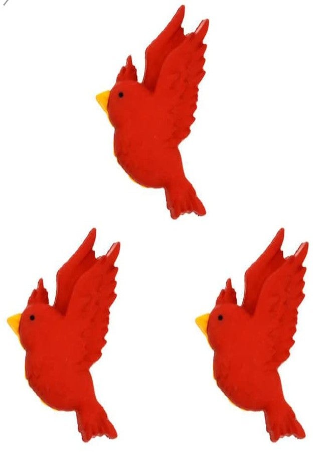 Dress It Up Cardinals - Buttons by Dress It Up Buttons & Embellishments, Red - Image 3