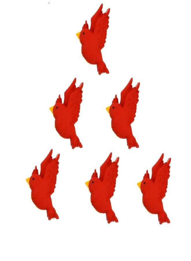 Dress It Up Cardinals - Buttons by Dress It Up Buttons & Embellishments, Red - Image 1