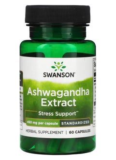 SWANSON Swanson Ashwagandha Standardized Standardized 450 mg 60 Capsules  - Image 1