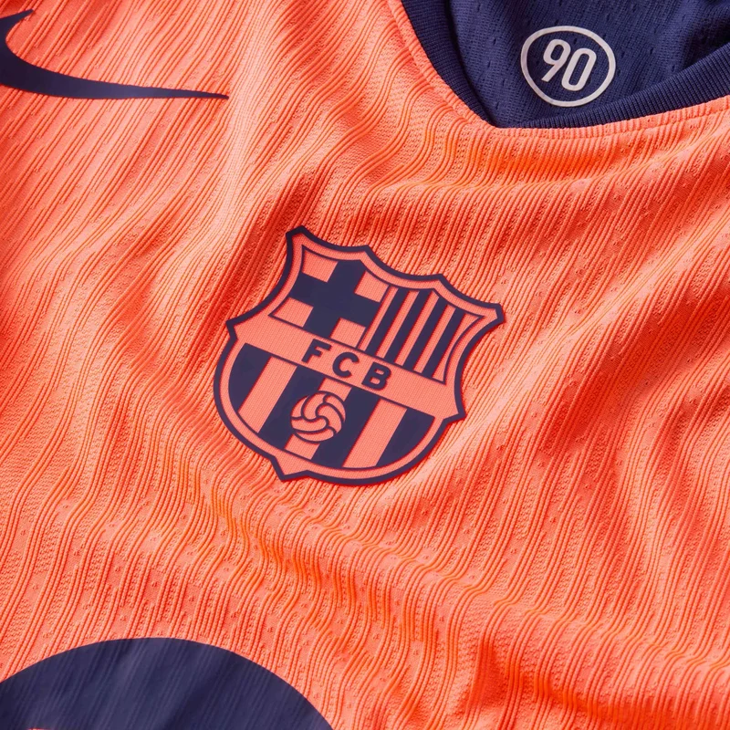 Nike Orange Men's FC Barcelona 2025/26 3rd Authentic Football Jersey for Men | Best Price UAE