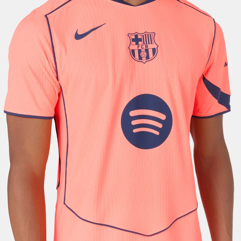Nike Orange Men's FC Barcelona 2025/26 3rd Authentic Football Jersey for Men | Best Price UAE