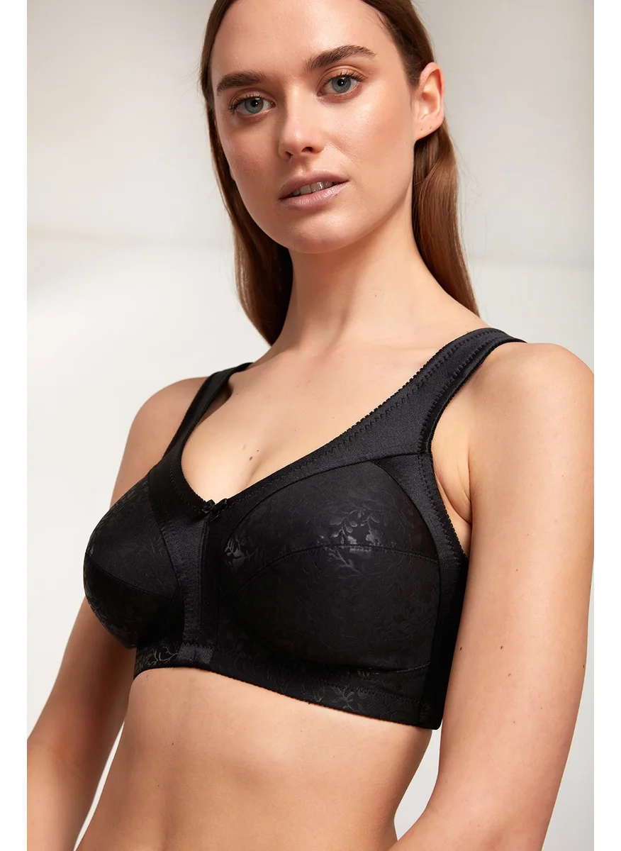 KOM Women Black Carmina Wire-Free and Cupless Bra