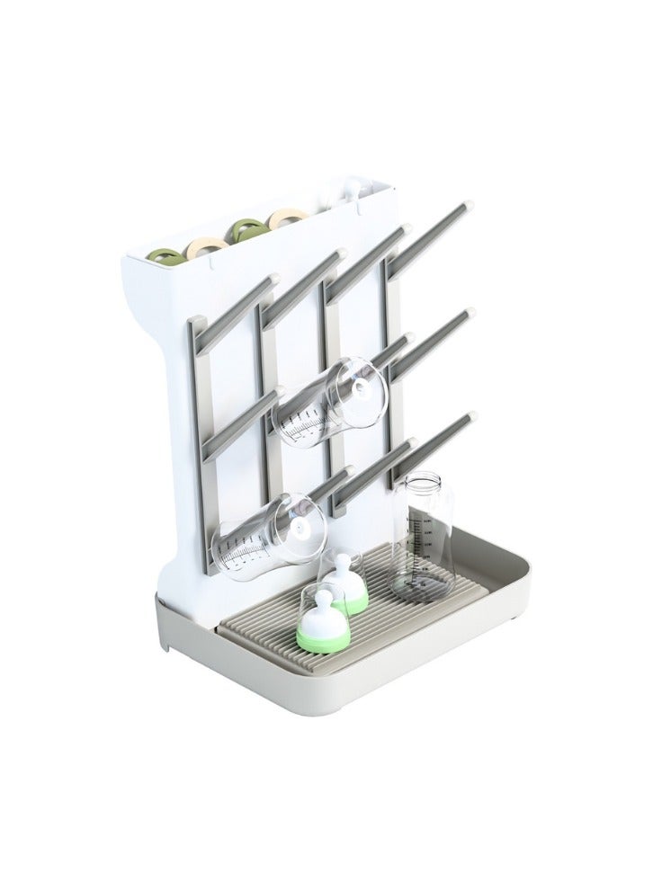 Turtees Multifunction Baby Bottle Dryer Rack with Drip Tray – Space Saving Drying Stand for Bottles, Nipples & Accessories - Image 1