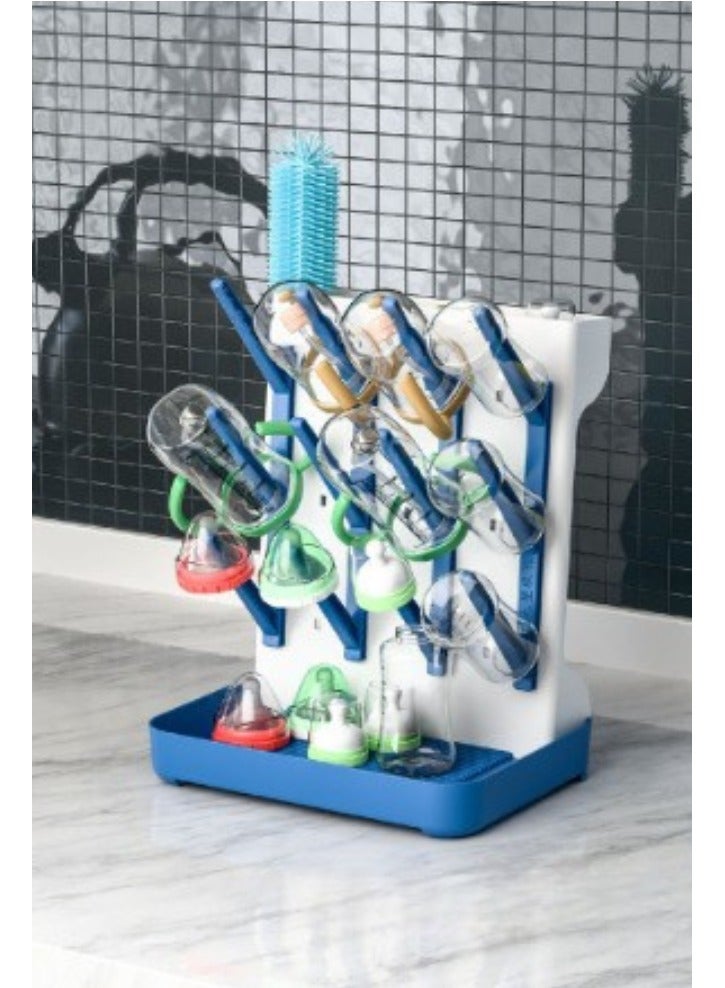 Turtees Multifunction Baby Bottle Dryer Rack with Drip Tray – Space Saving Drying Stand for Bottles, Nipples & Accessories - Image 3