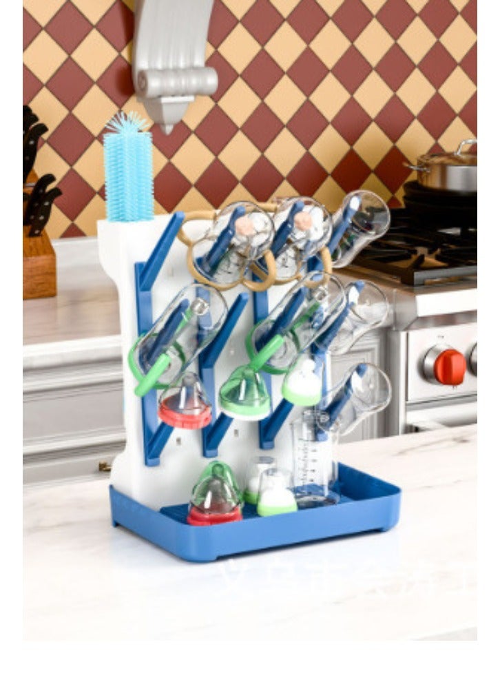 Turtees Multifunction Baby Bottle Dryer Rack with Drip Tray – Space Saving Drying Stand for Bottles, Nipples & Accessories - Image 4