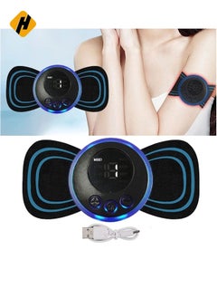 HuHa Body Massager,Neck Massage Machine Rechargeable Portable Wireless Mini Reusable Pain Relief EMS Massager with 8 Modes and 19 Levels for Shoulder,Arms,Legs  - Image 2