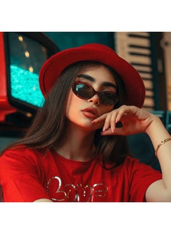 FEISEDY Sunglasses Womens Retro Oval Sun Glasses Men Small 90S Style B4128  - Image 3