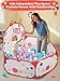ZimiTeda Red Dot Kids Ball Pit for Toddler with Basketball Hoop Foldable PopUp Baby Ball Pool for Girls Boys Indoor Outdoor Game 4724120cm Wide Plyahouse Tent Balls NOT Included - Image 4