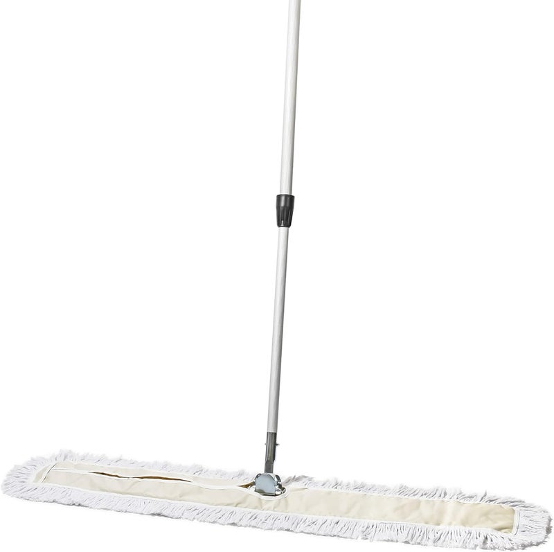 Tidy Tools Commercial Dust Mop – 48 Inch Floor Sweeper for Hardwood, Reusable Cotton Mop Head, Extendable Handle, Dry Mop for Floor Cleaning & Janitorial Supplies - Image 1