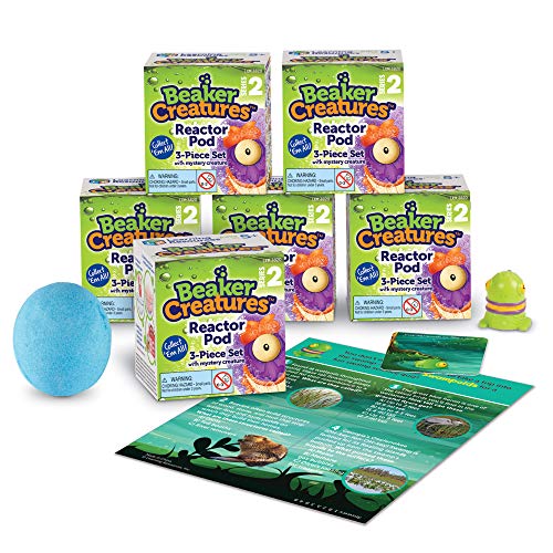 Learning Resources Beaker Creatures Series 2, Assorted Colors, Homeschool, Collectible Surprise Toys, Collectible Figurines, Surprise Toy, Mystery Toy, STEM, 6-Pack Pods, Ages 5+ - Image 1