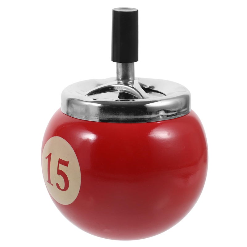 Automatic Windproof Metal Ashtray Portable Lightweight Ash Holder for Home Office Events - Image 2