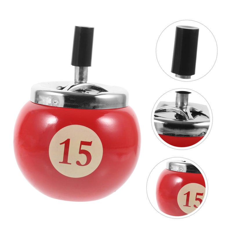 Automatic Windproof Metal Ashtray Portable Lightweight Ash Holder for Home Office Events - Image 4