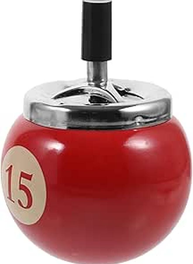 Automatic Windproof Metal Ashtray Portable Lightweight Ash Holder for Home Office Events - Image 1