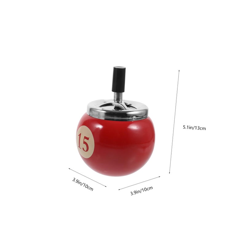 Automatic Windproof Metal Ashtray Portable Lightweight Ash Holder for Home Office Events - Image 3