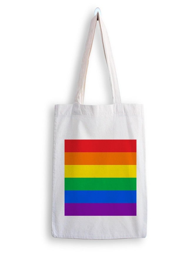 ARTBUG Tote Bag for Women with zip, Aesthetic Canvas tote bag for college girls, office, stylish and reusable - Colourfull Theme - D No - 245 - Image 1