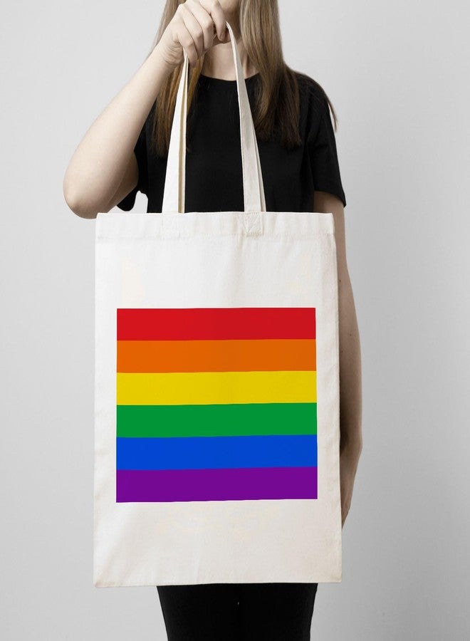 ARTBUG Tote Bag for Women with zip, Aesthetic Canvas tote bag for college girls, office, stylish and reusable - Colourfull Theme - D No - 245 - Image 3