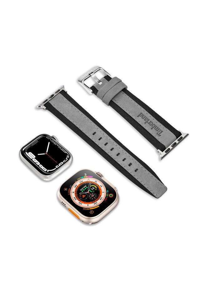 Timberland Arnett Black & Grey ReBOTL Unisex Universal Watch Strap 22mm - TDOUS0001706 - Image 3