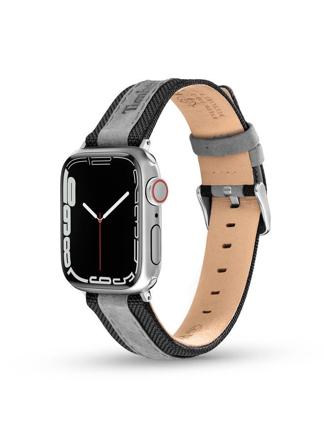 Timberland Arnett Black & Grey ReBOTL Unisex Universal Watch Strap 22mm - TDOUS0001706 - Image 2