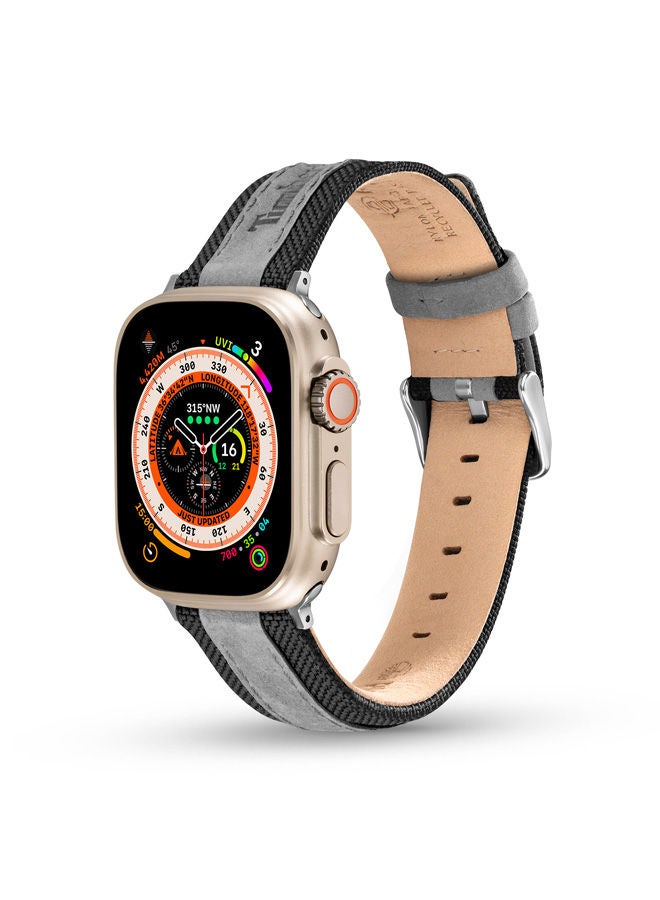 Timberland Arnett Black & Grey ReBOTL Unisex Universal Watch Strap 22mm - TDOUS0001706 - Image 1