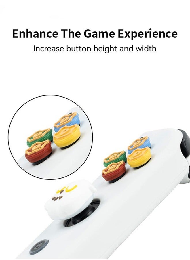 Fazza - Cross D-Pad Button Caps Luminous Silicone Thumb Grips Set, ABXY Buttons Sticker Joystick Cover Caps Compatible with Nintendo Switch/OLED Controller-Wizarding World - Image 1