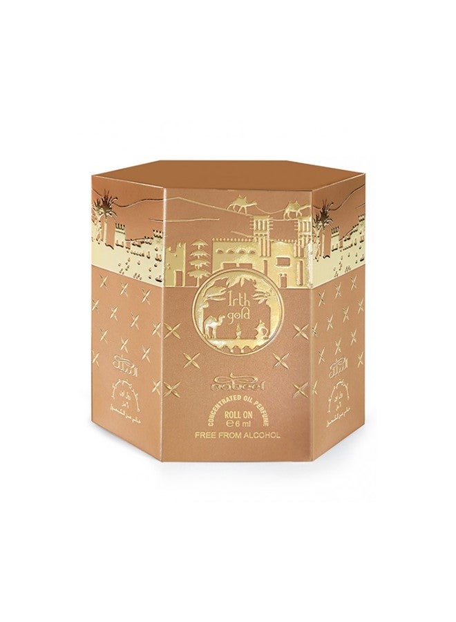 نبيل عبوة من 6 عطور زيتية مركزة من نبيل إرث جولد 6 مل - Image 3