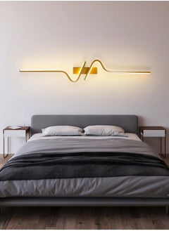 LOOPITYS wall lamp 80cmModern gold LED wall lamp minimalist bedroom bedside wall lamp living room TV sofa home decoration background wall lamp  - Image 4