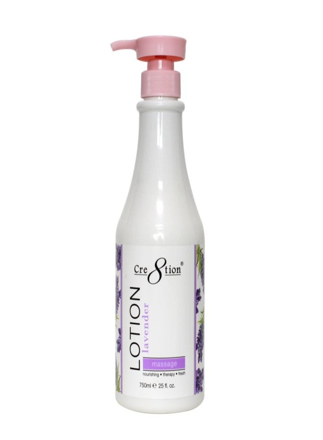 Cre8tion Spa Hand & Body Lotion Nourishing Skin Lotion Moisturizer From Dryness and Flaking 750ml / 25 fl oz (Lavender) - Image 1