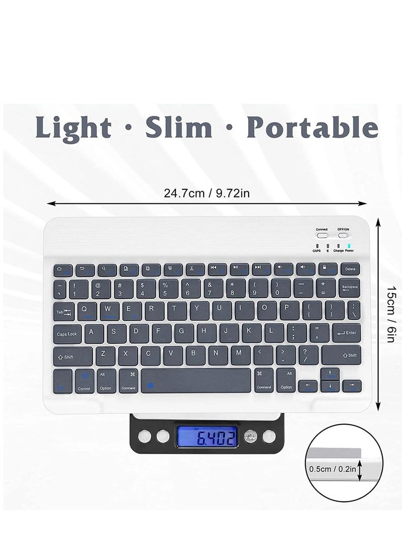 GULFLINK - Wireless Bluetooth Rechargeable Keyboard, Multi-Device Universal Bluetooth Keyboard, Portable Keyboard, Suitable for iOS Android, Windows iPad, Tablets MacBook (Dark Blue) - Image 1
