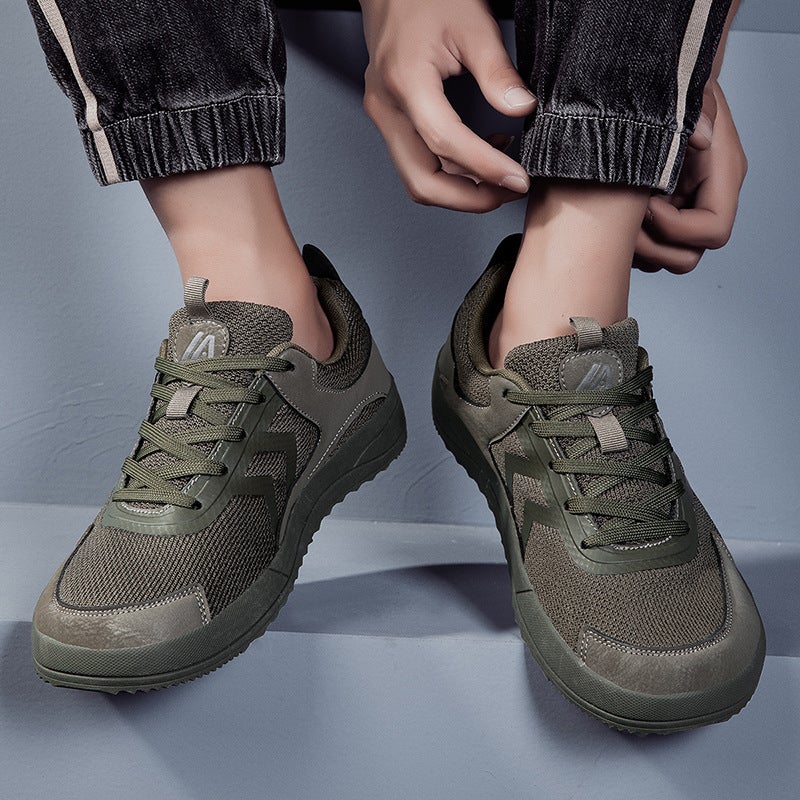 2024 Plus Size 4748 Wide-Head Barefoot Shoes Four Seasons Mesh Plus Size Casual Sneaker Gym Running Shoes - Image 3