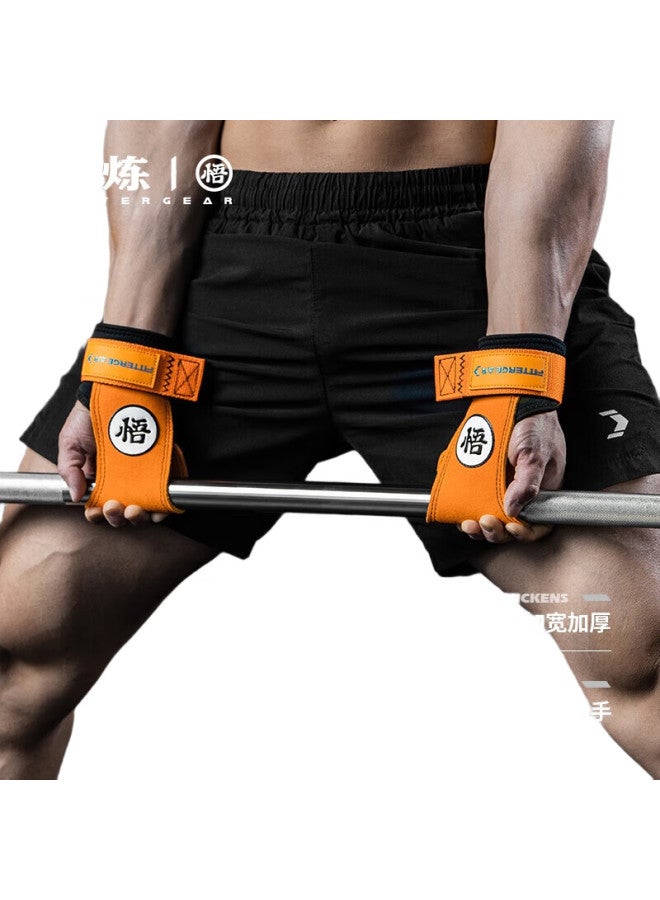 FITTERGEAR Leather Weightlifting Grips With Wrist Support And Pull-Up Assistance For Men And Women, Fitness Gloves With Wrist Wraps - Image 2