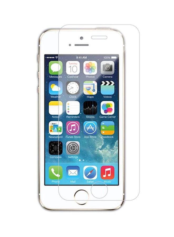 NIBEMINENT Tempered Glass Screen Protector For iPhone 5 And 5S Clear