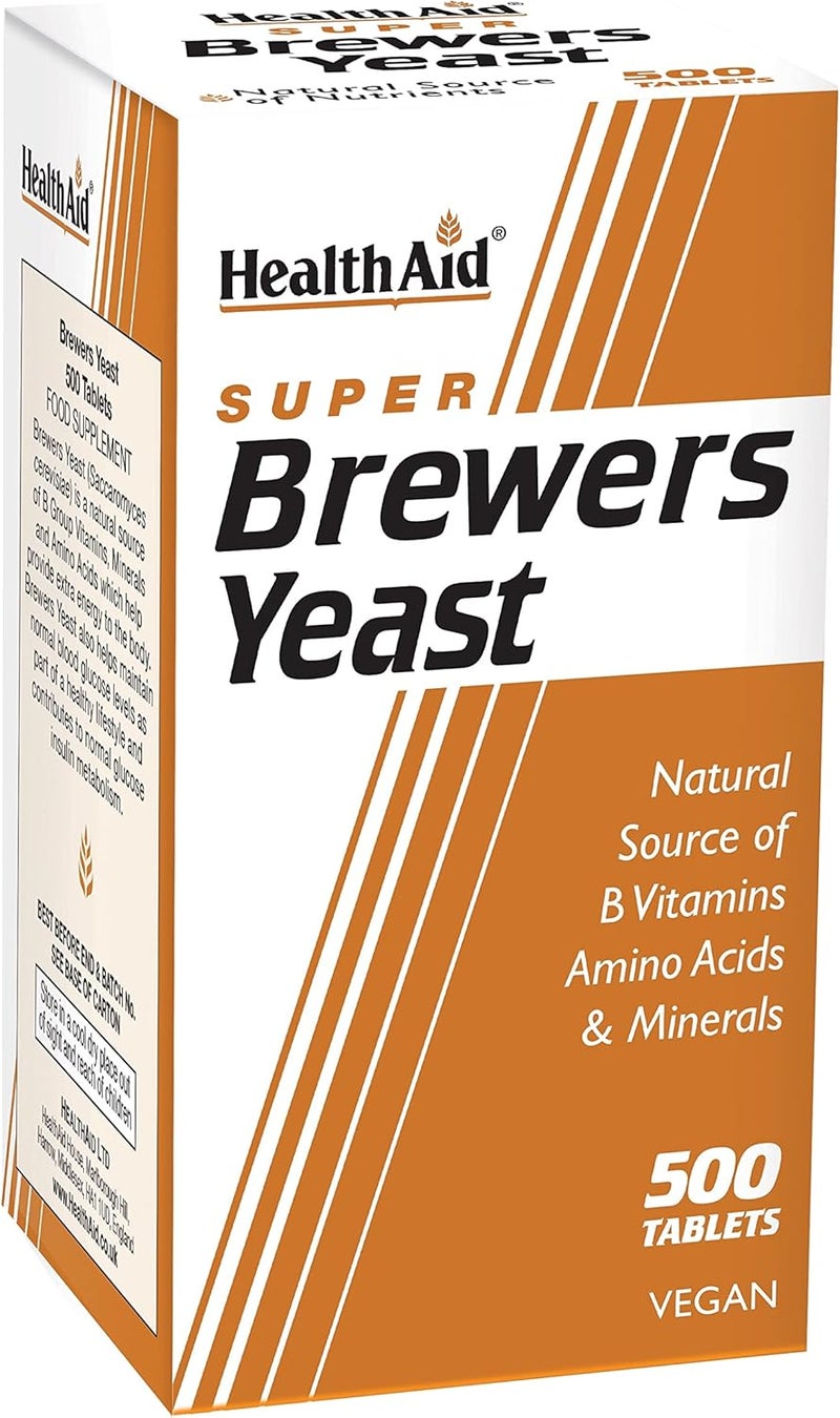 HealthAid Brewers Yeast 500 Tablets - Image 1