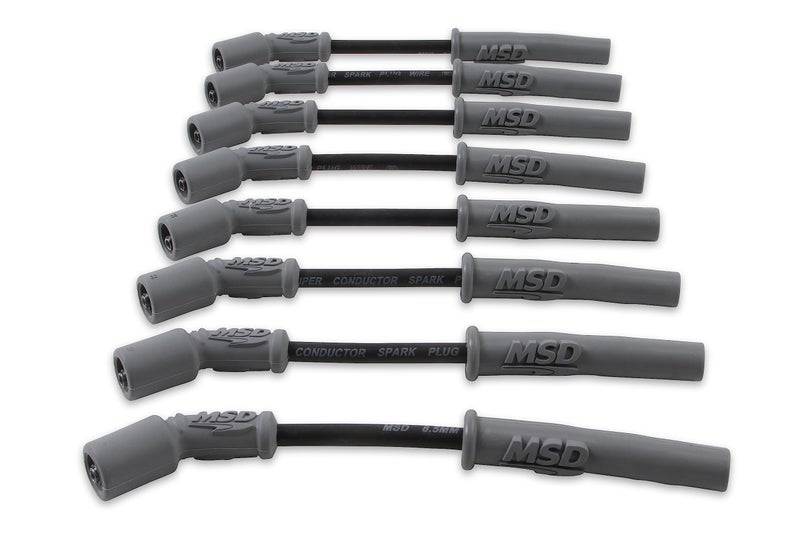MSD 32813 Super Conductor Spark Plug Wire Set, Black - Image 2