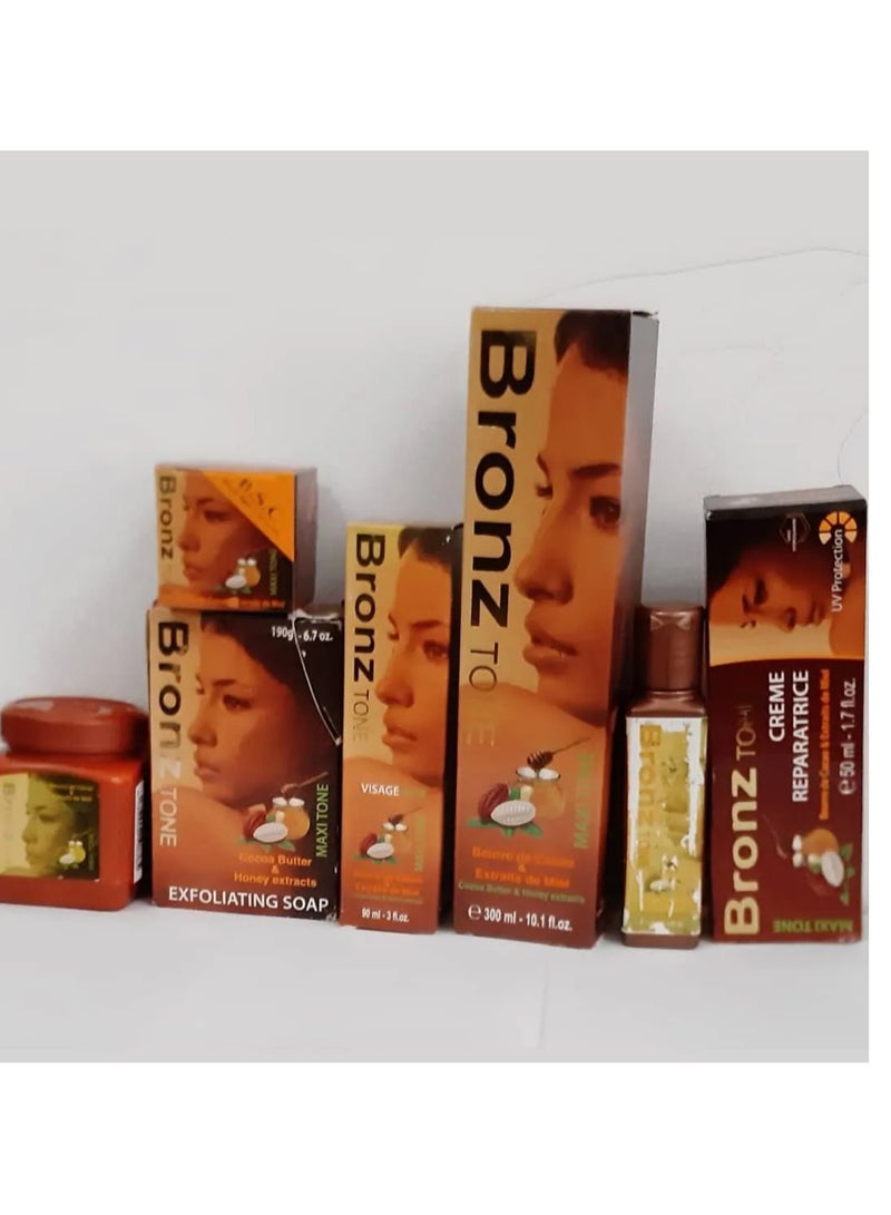 Bronz Tone Cocoa Butter Maxi Tone Cream with Full Set