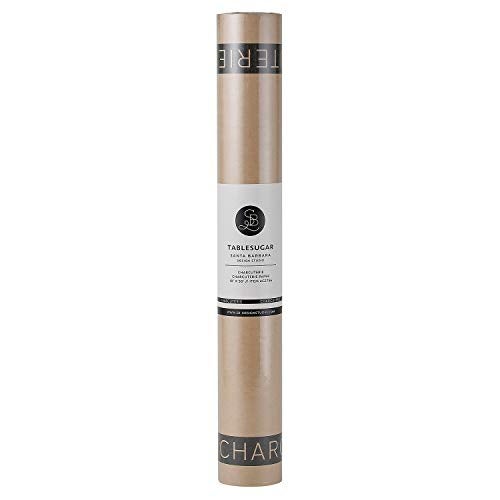 Santa Barbara Design Studio Paper Dining Table Runner for Party Table Runner Disposable Paper Table-Cover Roll, 50' x 18", Kraft - Charcuterie - Image 1