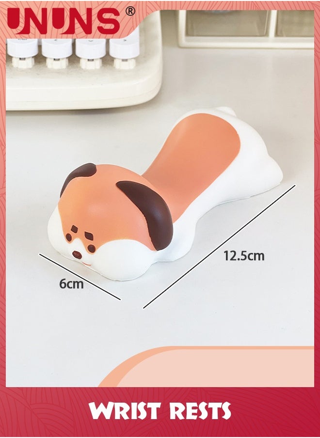 Wrist Rest Support,Upgrade Ergonomic Memory Foam Support For Mouse Computer Arm Rest,Desk Cute Animals Pad Office Supplies Slow Rising PU (Dog)