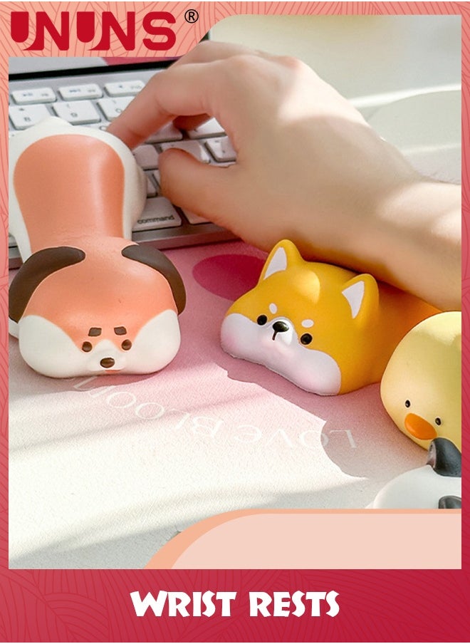 Wrist Rest Support,Upgrade Ergonomic Memory Foam Support For Mouse Computer Arm Rest,Desk Cute Animals Pad Office Supplies Slow Rising PU (Dog)