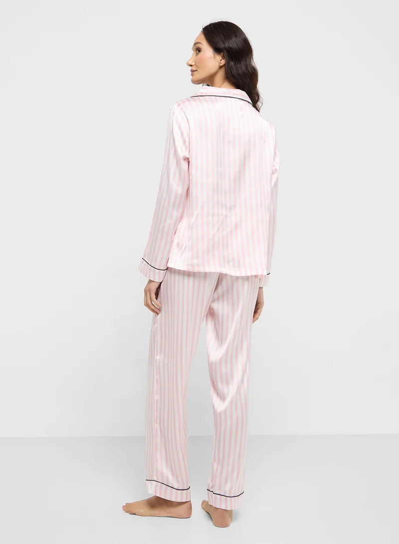 ELLA Striped Pyjama Set