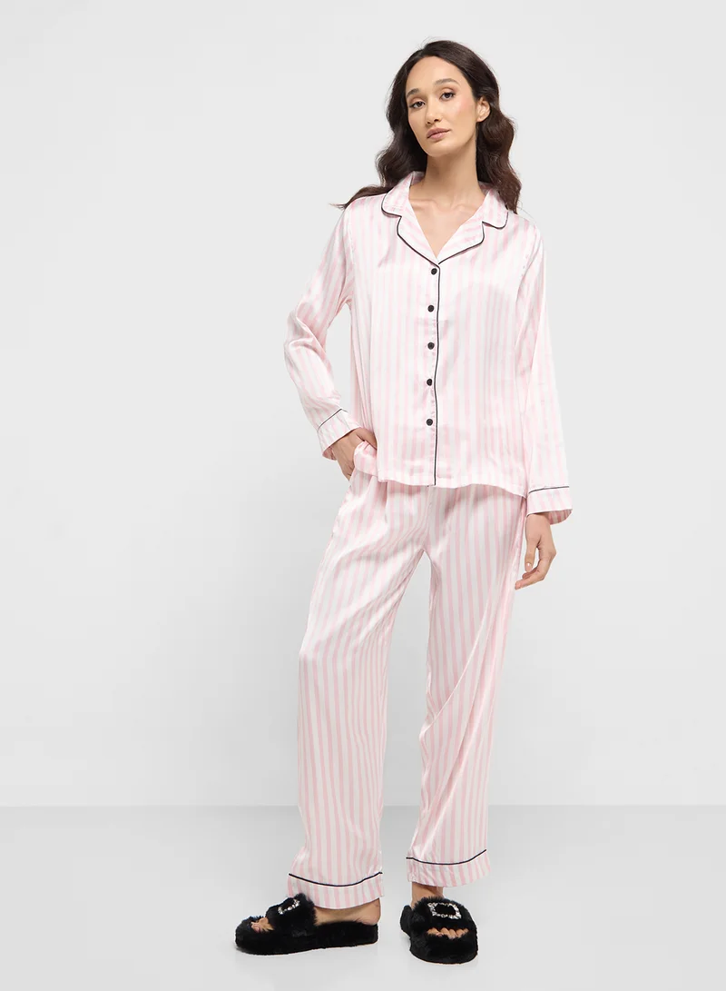 ELLA Striped Pyjama Set