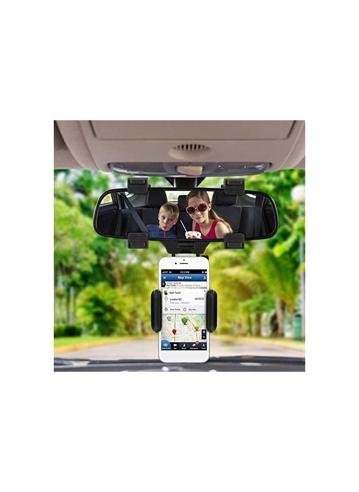 ماركة غير محددة "حامل موبايل متعدد الاستخدامات للسيارة - تصميم مرآة الرؤية الخلفية من MT Best Buy"  - Image 4