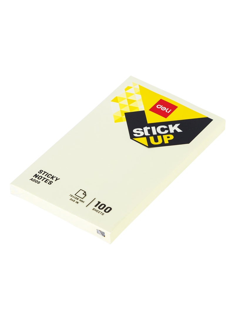 Deli-EA00553 Sticky Notes 76×126mm 3''×5'' 100 sheets - Image 2